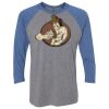 Unisex Triblend Three-Quarter Raglan T-Shirt Thumbnail