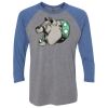 Unisex Triblend Three-Quarter Raglan T-Shirt Thumbnail