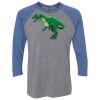 Unisex Triblend Three-Quarter Raglan T-Shirt Thumbnail