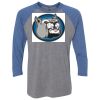 Unisex Triblend Three-Quarter Raglan T-Shirt Thumbnail