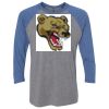 Unisex Triblend Three-Quarter Raglan T-Shirt Thumbnail