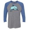 Unisex Triblend Three-Quarter Raglan T-Shirt Thumbnail