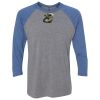 Unisex Triblend Three-Quarter Raglan T-Shirt Thumbnail