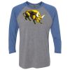 Unisex Triblend Three-Quarter Raglan T-Shirt Thumbnail