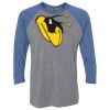 Unisex Triblend Three-Quarter Raglan T-Shirt Thumbnail