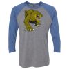 Unisex Triblend Three-Quarter Raglan T-Shirt Thumbnail