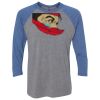 Unisex Triblend Three-Quarter Raglan T-Shirt Thumbnail