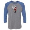 Unisex Triblend Three-Quarter Raglan T-Shirt Thumbnail