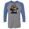 Unisex Triblend Three-Quarter Raglan T-Shirt Thumbnail