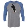 Unisex Triblend Three-Quarter Raglan T-Shirt Thumbnail