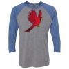 Unisex Triblend Three-Quarter Raglan T-Shirt Thumbnail