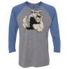 Unisex Triblend Three-Quarter Raglan T-Shirt Thumbnail