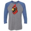 Unisex Triblend Three-Quarter Raglan T-Shirt Thumbnail