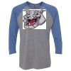 Unisex Triblend Three-Quarter Raglan T-Shirt Thumbnail