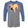 Unisex Triblend Three-Quarter Raglan T-Shirt Thumbnail