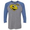 Unisex Triblend Three-Quarter Raglan T-Shirt Thumbnail