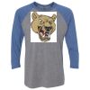 Unisex Triblend Three-Quarter Raglan T-Shirt Thumbnail