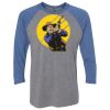 Unisex Triblend Three-Quarter Raglan T-Shirt Thumbnail