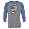 Unisex Triblend Three-Quarter Raglan T-Shirt Thumbnail