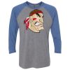 Unisex Triblend Three-Quarter Raglan T-Shirt Thumbnail