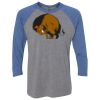 Unisex Triblend Three-Quarter Raglan T-Shirt Thumbnail