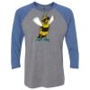 Unisex Triblend Three-Quarter Raglan T-Shirt Thumbnail