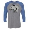 Unisex Triblend Three-Quarter Raglan T-Shirt Thumbnail