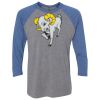 Unisex Triblend Three-Quarter Raglan T-Shirt Thumbnail