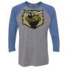 Unisex Triblend Three-Quarter Raglan T-Shirt Thumbnail