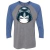 Unisex Triblend Three-Quarter Raglan T-Shirt Thumbnail