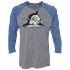 Unisex Triblend Three-Quarter Raglan T-Shirt Thumbnail