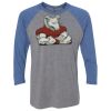 Unisex Triblend Three-Quarter Raglan T-Shirt Thumbnail