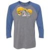 Unisex Triblend Three-Quarter Raglan T-Shirt Thumbnail