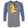 Unisex Triblend Three-Quarter Raglan T-Shirt Thumbnail