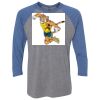 Unisex Triblend Three-Quarter Raglan T-Shirt Thumbnail