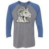 Unisex Triblend Three-Quarter Raglan T-Shirt Thumbnail