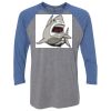 Unisex Triblend Three-Quarter Raglan T-Shirt Thumbnail