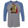 Unisex Triblend Three-Quarter Raglan T-Shirt Thumbnail