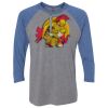 Unisex Triblend Three-Quarter Raglan T-Shirt Thumbnail