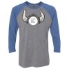 Unisex Triblend Three-Quarter Raglan T-Shirt Thumbnail