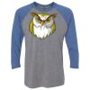 Unisex Triblend Three-Quarter Raglan T-Shirt Thumbnail