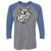 Unisex Triblend Three-Quarter Raglan T-Shirt Thumbnail