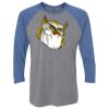 Unisex Triblend Three-Quarter Raglan T-Shirt Thumbnail