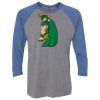 Unisex Triblend Three-Quarter Raglan T-Shirt Thumbnail