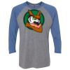 Unisex Triblend Three-Quarter Raglan T-Shirt Thumbnail