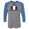 Unisex Triblend Three-Quarter Raglan T-Shirt Thumbnail