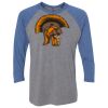 Unisex Triblend Three-Quarter Raglan T-Shirt Thumbnail