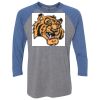 Unisex Triblend Three-Quarter Raglan T-Shirt Thumbnail