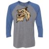 Unisex Triblend Three-Quarter Raglan T-Shirt Thumbnail