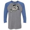 Unisex Triblend Three-Quarter Raglan T-Shirt Thumbnail